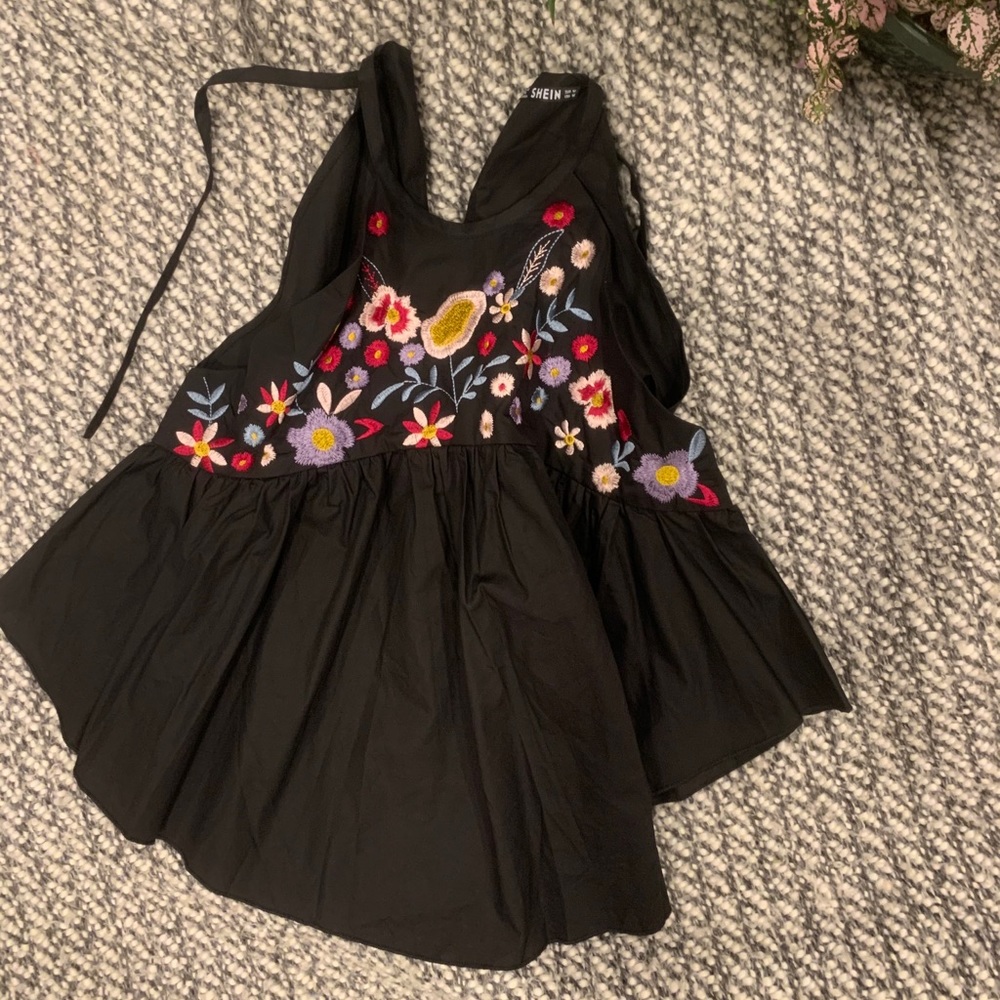 Floral babydoll top